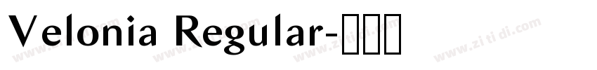 Velonia Regular字体转换 Velonia Regular字体转换